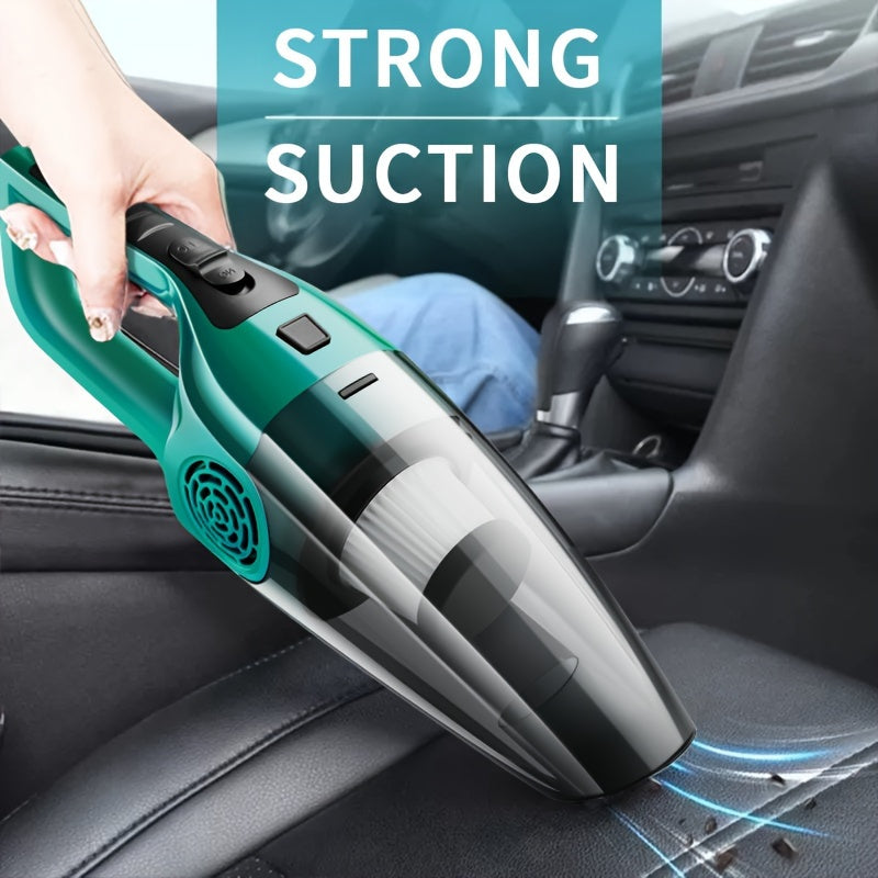 Car Vacuum Cleaner with Strong Suction Compact Handheld Design for 12V Vehicle Interior Cleaning Pet Hair Removal and Carpet Care Without Battery